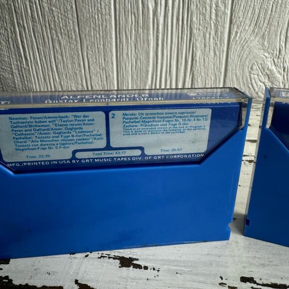 Alpenlander Gustav Leonhardt Organ Cassette Bundle 2 Tapes 1973 Vintage Classic - Picture 3 of 8